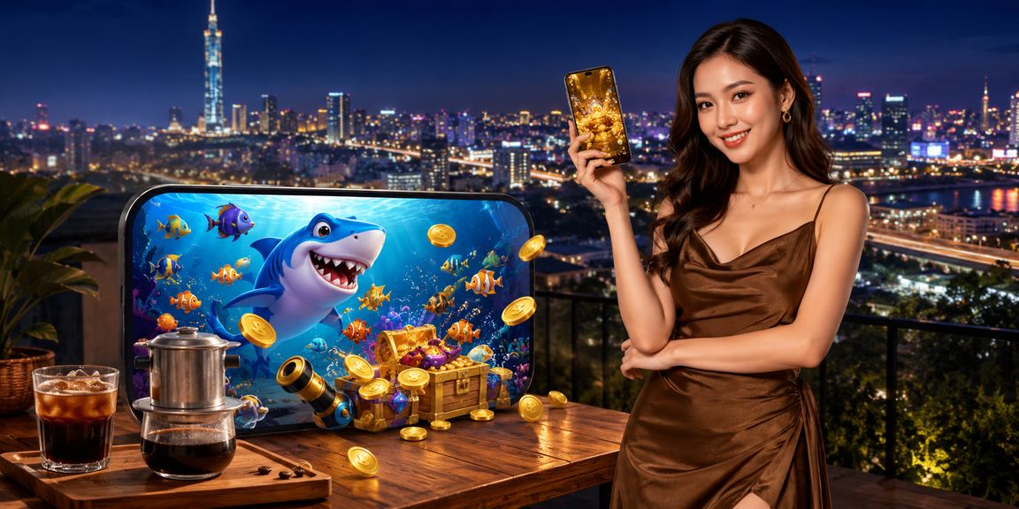 Người dùng TP.HCM chơi casino trên app điện thoại bên ly cà phê buổi sáng