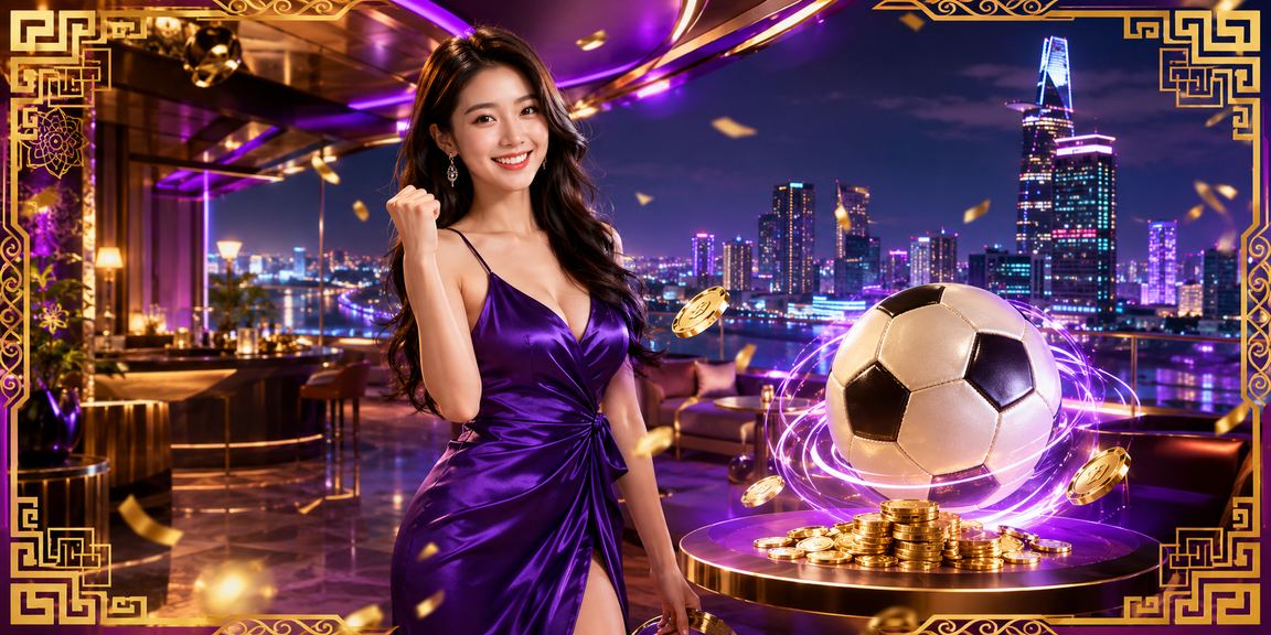 Ánh đèn neon tại TP.HCM buổi tối – người dùng theo dõi kèo bóng đá lớn trên điện thoại